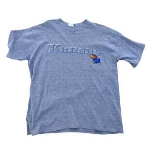 VTG Kansas Jayhawks KU College University NCAA T-Shirt XL TSI Mesh Perforated